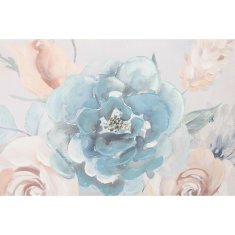 DKD Home Decor Slika DKD Home Decor 80 x 3 x 80 cm Rože Shabby Chic (2 enoti)