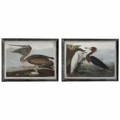 DKD Home Decor Slika DKD Home Decor 90 x 2 x 68 cm Orientalska ptica (2 enoti)