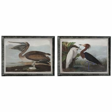 DKD Home Decor Slika DKD Home Decor 90 x 2 x 68 cm Orientalska ptica (2 enoti)