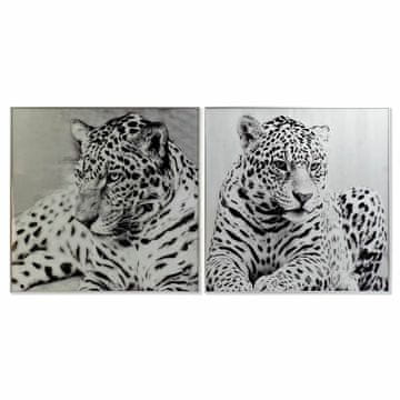 DKD Home Decor Slika DKD Home Decor 100 x 2,5 x 100 cm Leopard Colonial (2 enote)