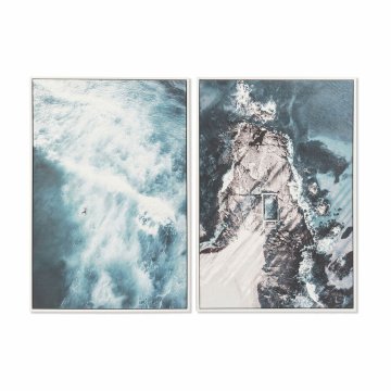DKD Home Decor Slika DKD Home Decor 62,5 x 4,5 x 93 cm Morje in ocean (2 enoti)