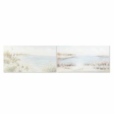 DKD Home Decor Slika DKD Home Decor 140 x 3,7 x 70 cm Plaža Sredozemlje (2 enoti)