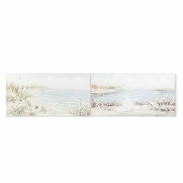 DKD Home Decor Slika DKD Home Decor 140 x 3,7 x 70 cm Plaža Sredozemlje (2 enoti)
