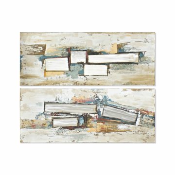 DKD Home Decor Slika DKD Home Decor 150 x 3 x 60 cm Abstract Loft (2 enoti)