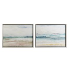 DKD Home Decor Slika DKD Home Decor 80 x 3,5 x 60 cm Moutain Modern (2 enoti)