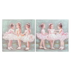 DKD Home Decor Slika DKD Home Decor 80 x 3 x 80 cm Baletna plesalka Tradicionalna (2 enoti)