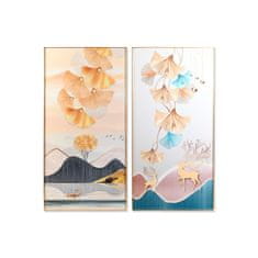 DKD Home Decor Slika DKD Home Decor 80 x 3 x 160 cm List rastline (2 enoti)