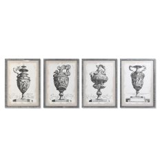 DKD Home Decor Slikarstvo DKD Home Decor Vaza 50 x 2 x 70 cm Neoklasični (4 kosi)