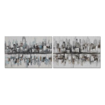 DKD Home Decor Slika DKD Home Decor 120 x 2,8 x 80 cm Abstract Loft (2 enoti)
