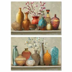 DKD Home Decor Slikarstvo DKD Home Decor Vaza Colonial 120 x 3 x 80 cm (2 enoti)