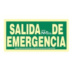 BigBuy Znak Normaluz Salida de emergencia PVC