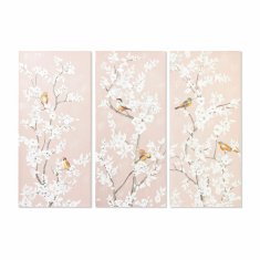 DKD Home Decor Slika DKD Home Decor 40 x 3 x 90 cm Orientalska ptica (3 kosi)