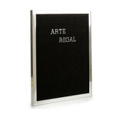 Gift Decor Slikarstvo Silver Black Panel 144 črk (2,5 x 50,5 x 40,5 cm) (12 enot)