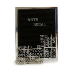 Gift Decor Slikarstvo Silver Black Panel 144 črk (2,5 x 50,5 x 40,5 cm) (12 enot)