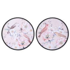 DKD Home Decor Slika DKD Home Decor Romantične ptice 70 x 3 x 70 cm (2 enoti)