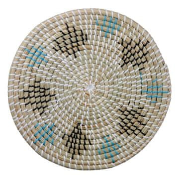 BigBuy Stenska dekoracija Naravna črna Naravna vlakna 35 x 35 x 1 cm