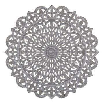 BigBuy Stenska dekoracija Siva 60 x 1 x 60 cm DMF