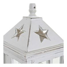 DKD Home Decor Svetilka DKD Home Decor White Crystal Pinewood (21 x 21 x 51 cm)