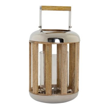 DKD Home Decor Svetilka DKD Home Decor Silver Wood Metal (22 x 22 x 32 cm)