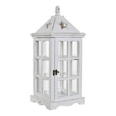 DKD Home Decor Svetilka DKD Home Decor White Crystal Pinewood (21 x 21 x 51 cm)
