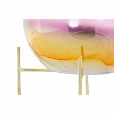 DKD Home Decor Svečnik DKD Home Decor 8424001830619 Pink Golden Metal Crystal 19 x 19 x 20,5 cm