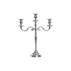 DKD Home Decor Svečnik DKD Home Decor Srebrni aluminij (34 x 12 x 41 cm) (3 kosi)