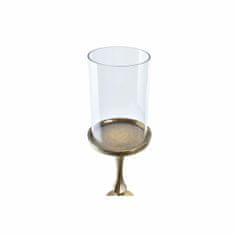 DKD Home Decor Svečnik DKD Home Decor Crystal Golden Aluminium (13 x 13 x 71 cm)