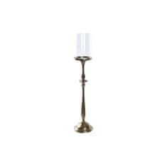 DKD Home Decor Svečnik DKD Home Decor Crystal Golden Aluminium (13 x 13 x 53 cm)