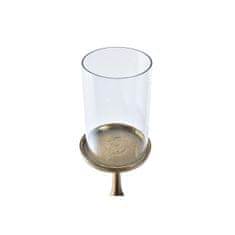 DKD Home Decor Svečnik DKD Home Decor Crystal Golden Aluminium (13 x 13 x 53 cm)