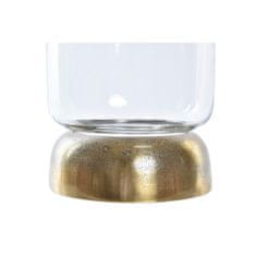 DKD Home Decor Svečnik DKD Home Decor Crystal Golden Aluminium 14 x 14 x 21 cm