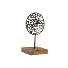 DKD Home Decor Svečnik DKD Home Decor Crystal Black Metal Wood Brown 20 x 20 x 36 cm
