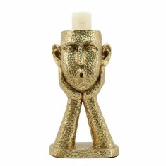 DKD Home Decor Svečnik DKD Home Decor Zlata smola 18 x 13,5 x 31,5 cm
