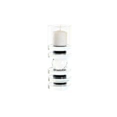 DKD Home Decor Svečnik DKD Home Decor Modra Črna Kristal 6 x 6 x 16 cm
