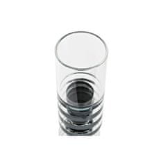 DKD Home Decor Svečnik DKD Home Decor 6 x 6 x 28 cm Kristalno črna prozorna
