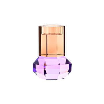 DKD Home Decor Svečnik DKD Home Decor Crystal Lilac Orange Bicoloured 9 x 9 x 12 cm
