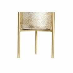 DKD Home Decor Svečnik DKD Home Decor 10 x 10 x 23 cm Kristalno zlata kovinska dvobarvna
