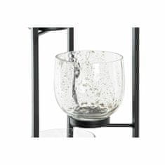 DKD Home Decor Svečnik DKD Home Decor Crystal Black Transparent 18 x 18 x 76 cm Železo