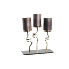DKD Home Decor Svečnik DKD Home Decor Crystal Aluminium (37 x 16 x 47 cm)
