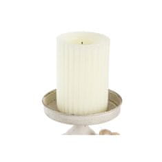 DKD Home Decor Svečnik DKD Home Decor 13 x 13 x 17,5 cm Kovina Bela