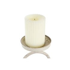 DKD Home Decor Svečnik DKD Home Decor 24 x 13 x 34 cm Kovina Bela