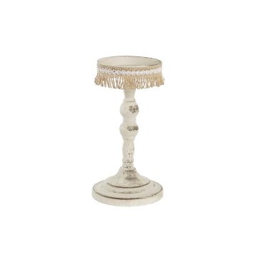 DKD Home Decor Svečnik DKD Home Decor Metal White 13 x 13 x 25 cm
