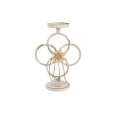 DKD Home Decor Svečnik DKD Home Decor 24 x 13 x 34 cm Kovina Bela
