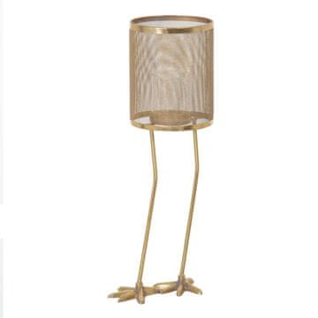 BigBuy Svečnik 25,5 x 20 x 68,5 cm Zlata kovina