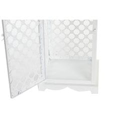 DKD Home Decor Ulična svetilka DKD Home Decor 24 x 24 x 74 cm starani zaključek kristal kovina bela arabska