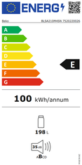 Beko BLSA210M4SN vgradni hladilnik