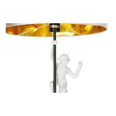 DKD Home Decor Talna svetilka DKD Home Decor 8424001827312 44 x 44 x 166 cm Črna zlata kovina Bela smola 220 V 50 W (2 enoti)