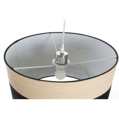 DKD Home Decor Stropna svetilka DKD Home Decor Bela črna Večbarvna srebrna Naravna kovina 50 W Scandi 220 V 30 x 40 cm 38 x 38 x 25 cm (2 enoti)