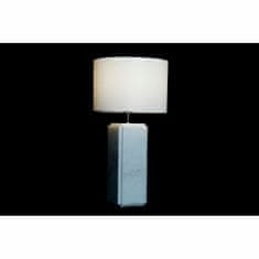 DKD Home Decor Namizna svetilka DKD Home Decor Beli poliester Kovina Marmor 220 V 50 W (33 x 33 x 65 cm)
