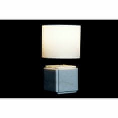 DKD Home Decor Namizna svetilka DKD Home Decor Beli poliester Kovina Marmor 220 V Zlata 50 W (20 x 20 x 34 cm)