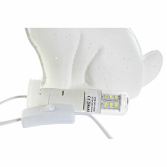 DKD Home Decor Namizna svetilka DKD Home Decor 25 x 10 x 19 cm Porcelan Bela 220 V 25 W